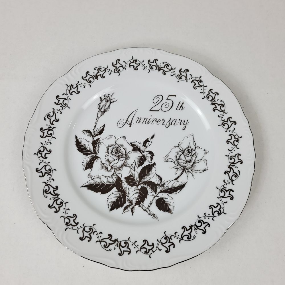 Vintage Royal Crown Arnart Imports 1983 25th Anniversary Souvenir‎ Plate